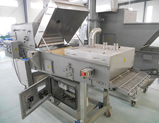 Автоматическая линия по производству панированных креветок и рыбного филе